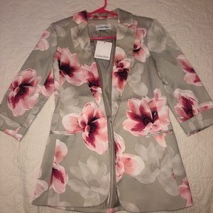 Calvin Klein floral blazer